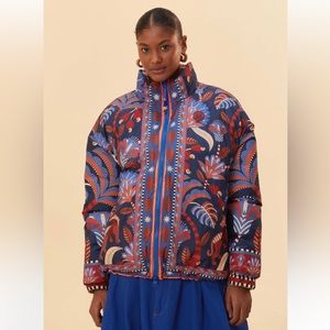 Farm Rio Ainika Sparkle Reversible
Puffer Jacket